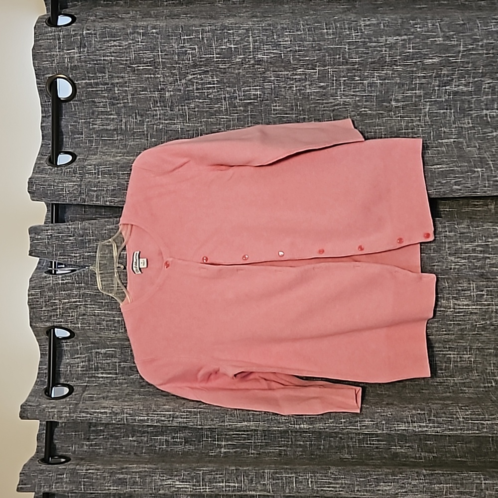 Croft & Barrow pink cardigan size s